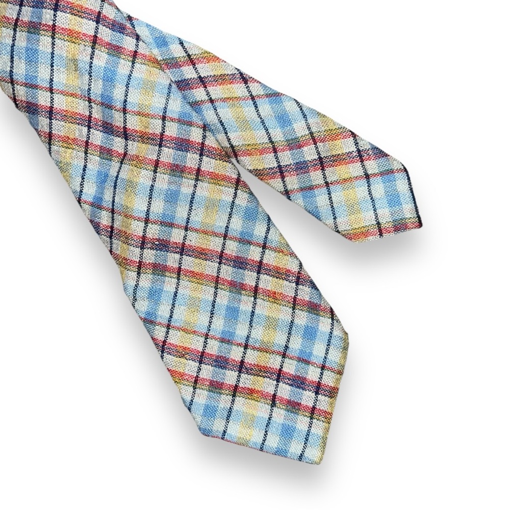 Charles Tyrwhitt Men’s 100% Silk Men’s Tie Plaid Made In Italy
